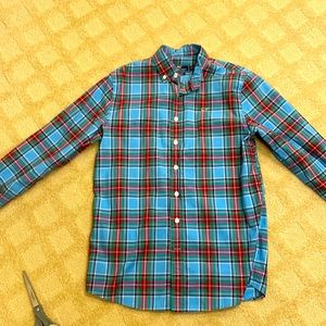 Vineyard Vine boys holiday button down 16 large